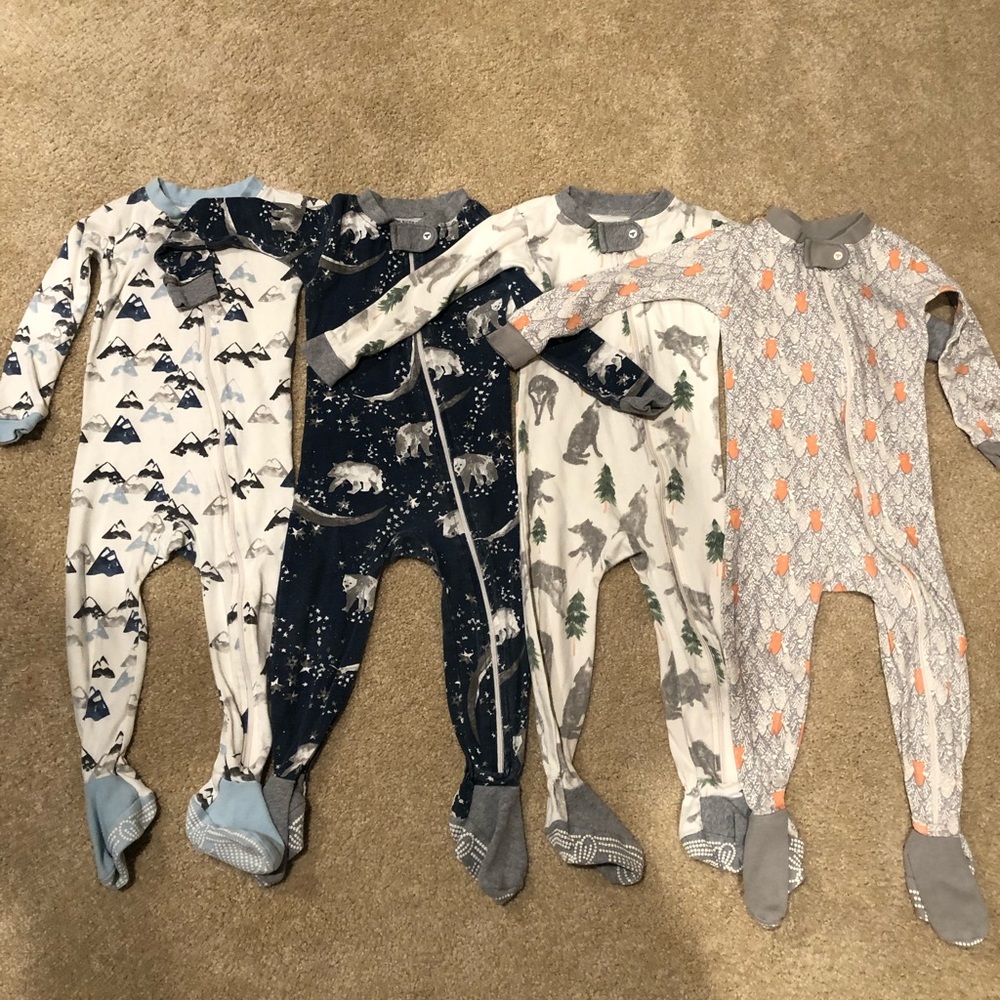 Four (4) pair 18 month Burt’s Bees pajamas